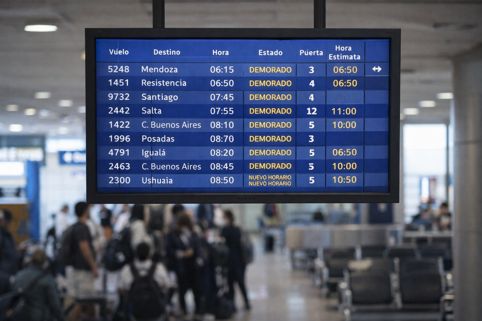 Controladores aéreos anuncian paro y prevén demoras en vuelos