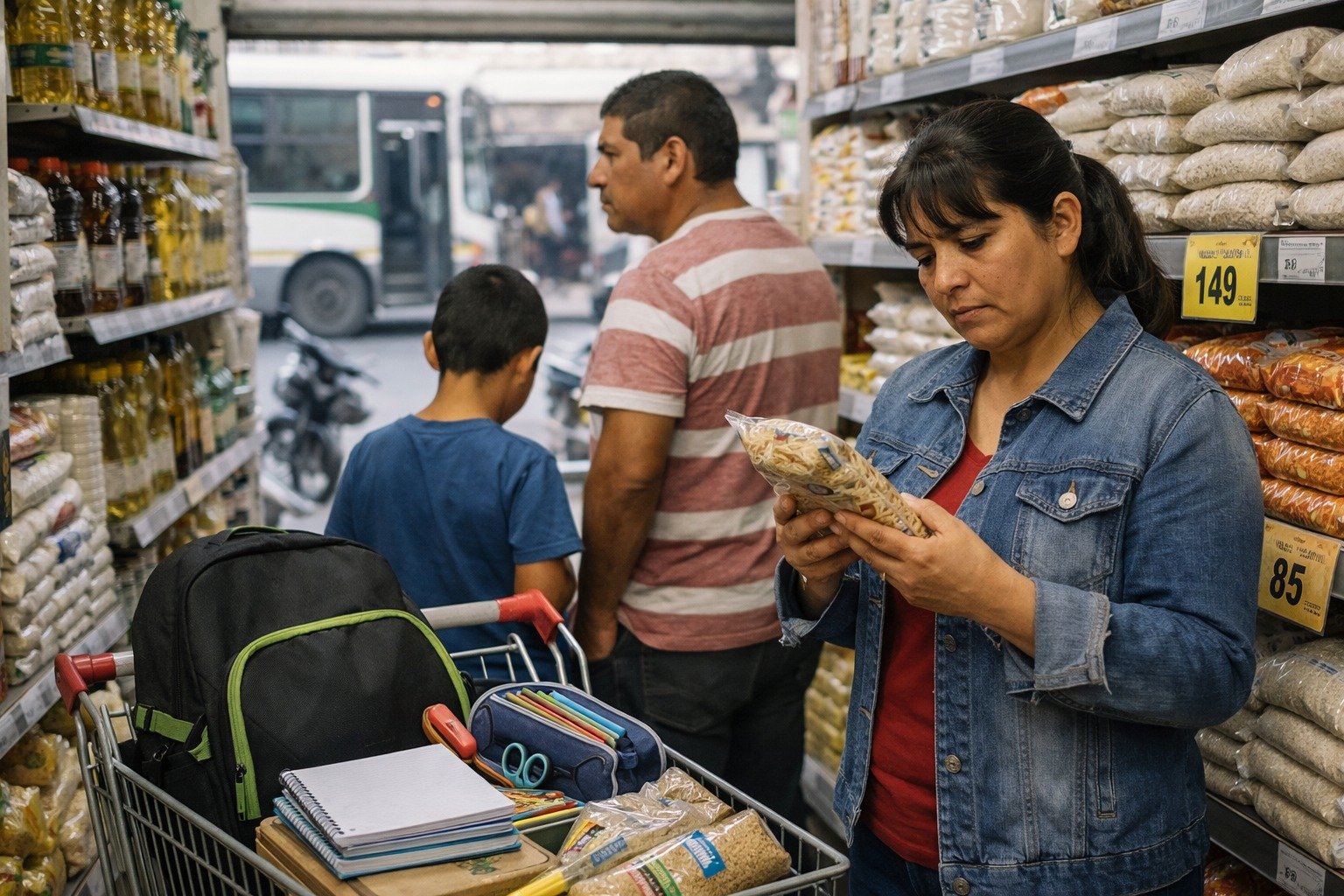 Marzo cerró con 3,4% de inflación y volvió a presionar sobre gastos clave de las familias