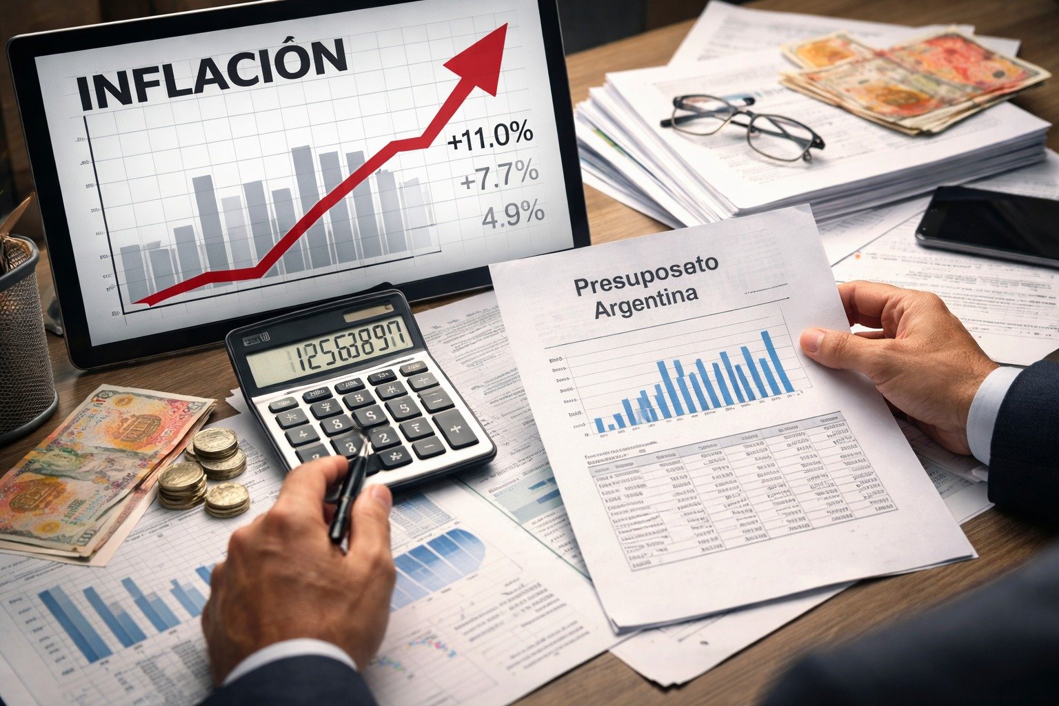 En tres meses, la inflación casi alcanzó toda la proyección oficial para 2026