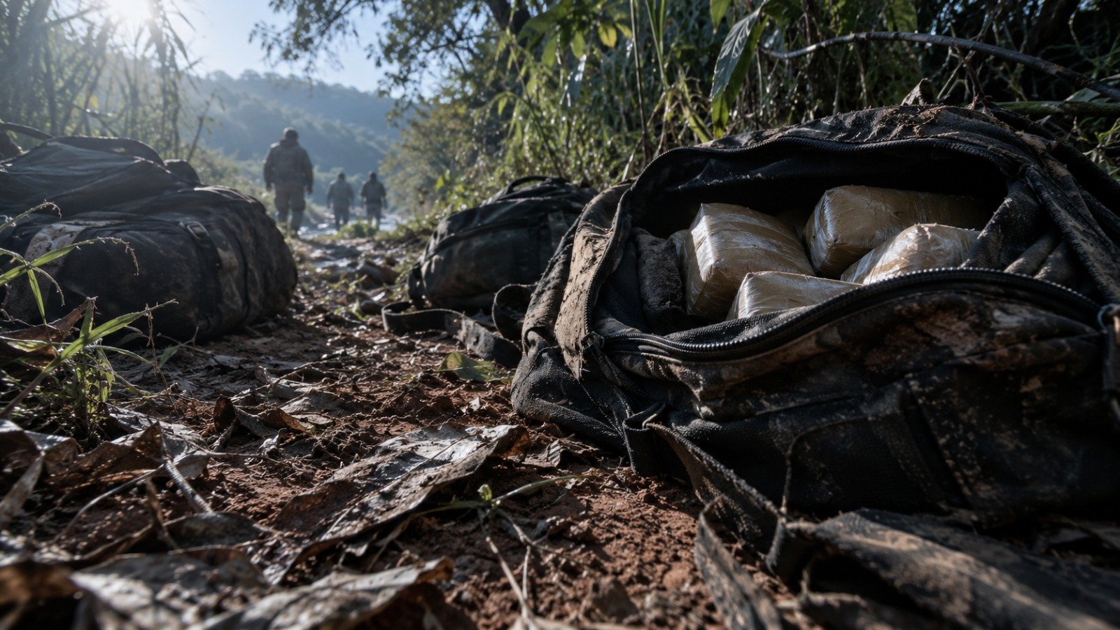 En Orán, tres hombres abandonaron 62 kilos de cocaína y huyeron